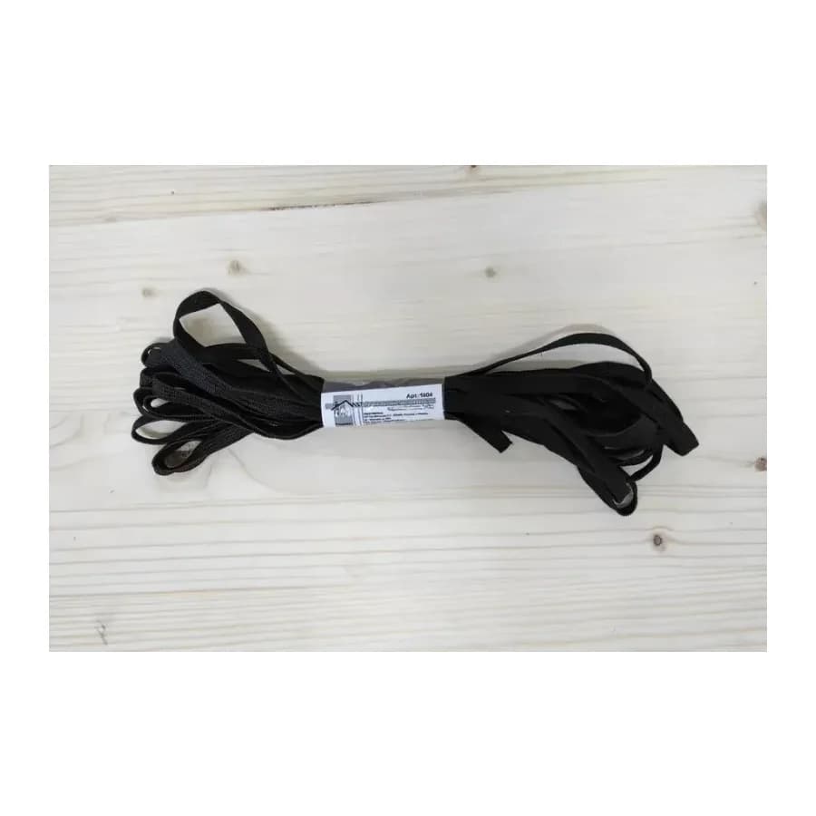 Резинка хозяйственая вязаная черная D=8mm,L=5mm